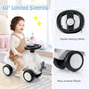 3-in-1 Toddlers Rocking Horse & Sliding Car Baby Ride On Toy w/Wheels