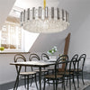 Dimmable Crystal Chandelier Ceiling Light Hanging Pendant Lamp Dining Room