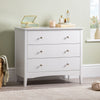 White Chest of Drawers Modern 3 Drawer Bedroom Storage Unit Furniture Cabinet