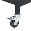 Gas BBQ Grill with 7 Burners Barbecue Black Powder-coated Steel