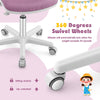 Kids Swivel Desk Chair Ergonomic Children Rolling Study Chair w/Mesh Back