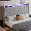 Velvet Upholstered Bed with Headboard 4ft6 Double Bed Frame with Storage Drawers