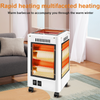 2000W Electric Heater Space Heater for Bedroom Office Indoor With Wheel Portable