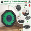 Foldable Poker Table for 8 Players Blackjack Texas Hold’em Table-Green