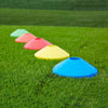 50/100X PLASTIC MARKER CONES SPACE MARKERS DISC FOOTBALL TRAINING FITNESS SPORTS