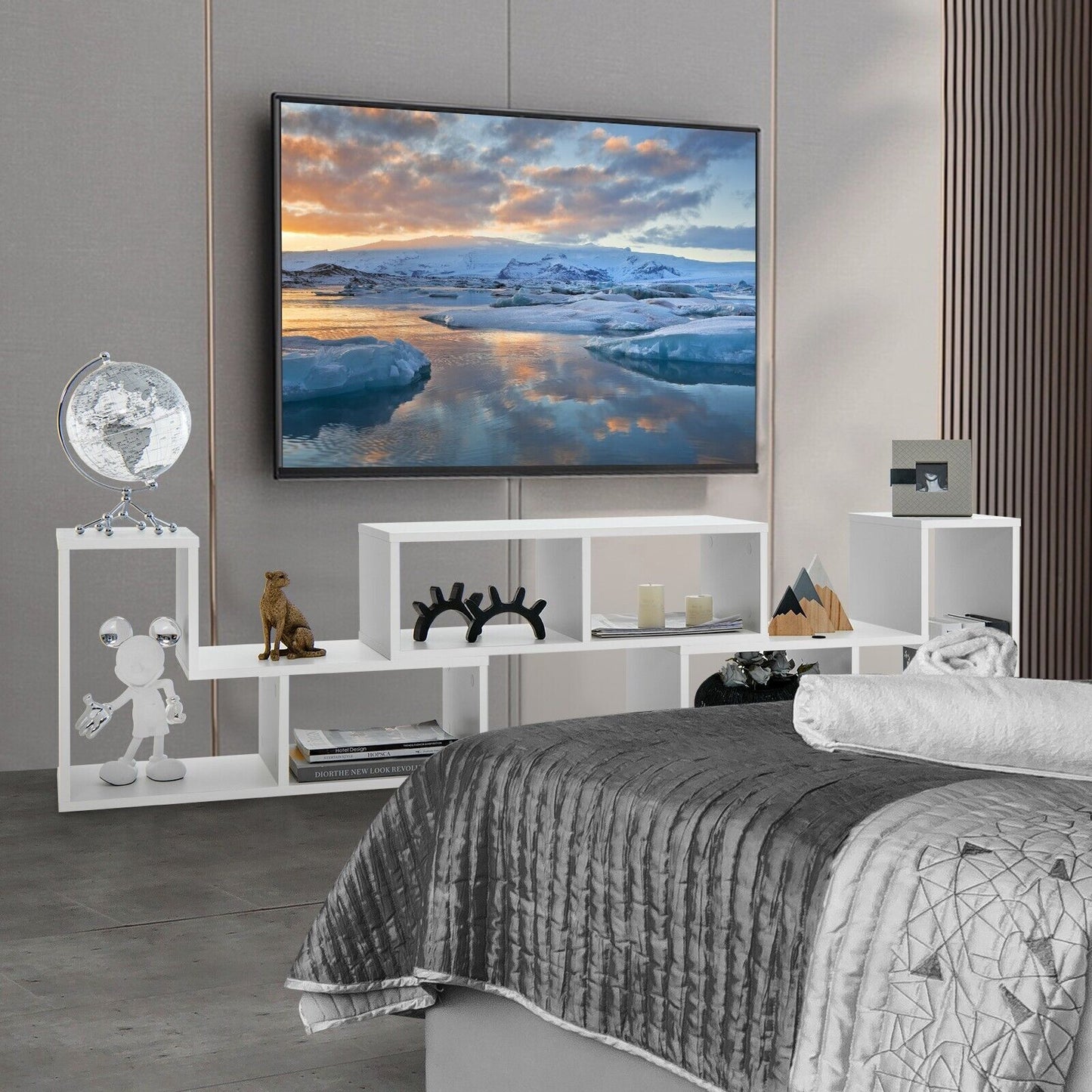 TV Stand for TVs up to 65 Inches Free Combination Adjustable TV Cabinet Center