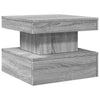 Grey Sonoma Coffee Table with - Modern Engineered Wood Side Table for P7G8