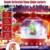 Festive Lamp Post 68 Inch Snowing Santa Lamp