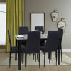 Round Square Rectangular Dining Table 2/4 Wooden Chairs Kitchen Room Restaurant