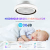 RGB LED Ceiling Fan Light Dimmable Adjustable Wind Speeds with Music Speaker UK