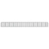 Gabion Basket with Cover 1150x100x100 Galvanised K5C7