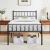 New Metal Bed Frame 3ft Single Platform Bedroom Furniture UK