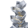 Solar Powered Water Feature Outdoor Fountain Garden Ornament LED Statue Lights