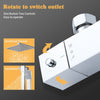 Bathroom Thermostatic Mixer Shower Set - Dual Square Head Exposed Chrome