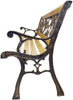 Wooden Garden Bench Rose 3 Seater Solid Pine Outdoor Patio Seat Furniture