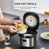 2L Compact Electric Rice Cooker 9-in-1 Steamer Soup Maker Non-Stick Pot Timer