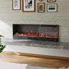 58inch Home Electric Fireplace Wall Mounted/Built-in LED Fire 12 Colour Flame UK