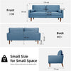 Velvet Sofa with 2 Pillows 2/3 Seater Modern Couch Love Seat Settee Home Office