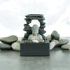 Premium Buddha Water Feature Indoor Outdoor LED Fountain Waterfall Garden Decor