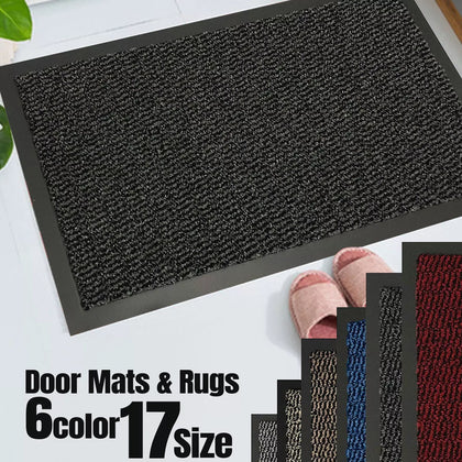 Large Heavy Duty Non Slip Rubber Back Door Mat Hallway Kitchen Floor Rug Barrier