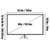 VEVOR Tripod Projector Screen with Stand 60 inch 4K HD 16:9 Home Cinema Portable