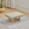 Small Sofa Footstool Low Kids Pouf Ottoman Padded Shoe Changing Stool Seat uk