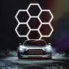 Hexagon Garage Lights Customize 7 Grid Led Hexagon Light for Car Shop Gym Lamp