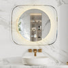 LUVODI LED Bathroom Mirror with Clear Glass Frame Backlit Defog Dimmable Mirrors