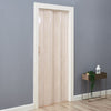 Folding Door PVC Internal Accordion Concertina Sliding Door Brown Ivory White
