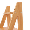 4 Steps Step Stool Reversible Chair Seat Portable Ladder Bookshelf Display Rack