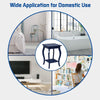 Costway End Table Accent Table Open Storage Shelves Sofa Side Table-Blue