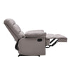Upholstered Bonded Leather Armchair Adjustable Sofa Recliner Chair with Footrest