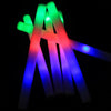 100PCS Premium Light Up LED Foam Glow Stick Flashing High Quality MultiColor UK