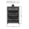 Lancaster Shoe Cabinet 2 Door 1 Drawer Storage Unit Hallway Cream Oak living