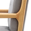 Upholstered Rocking Chair Wooden Frame Recliner Armchair Cushioned Rocker Seat