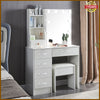 White Dressing Table Vanity Makeup Desk With Hollywood LED Mirror And 6 Drawers