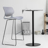 Set of 2 Padded Plastic Barstool Kitchen Dining Bar Chairs Cushioned Seat Metal