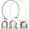 Wedding Arch Frame Moongate Round Stand Flowers Balloon Circle Base Double Tube