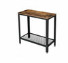Industrial Style Side Table Phone Lamp Coffee Tea Vintage Furniture Metal Rustic