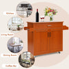 Kitchen Island Cart Rolling Storage Trolley Cart Kitchen Serving Utility Trolley
