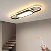 Dimmable Modern Ceiling Lamp LED Acrylic Linear Ceiling Light w/ Remote Bedroom