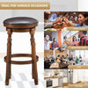 Set of 2 Bar Stools Kitchen Counter Height Pub Chair 360 °Swivel 29"/74cm Tall