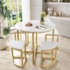 Dining Table and Chairs Set of 4 Kitchen Dining Table Combination Space-Saving