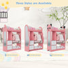 Pink Kids Wardrobe Clothes Hanging Drawer Toy Storage Cabinet Open Wardrobe New