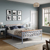 4FT6 Pine Wood Solid Wooden Bed Frame Double Mordern Bedstead Bedroom Furniture