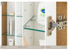 LED Bathroom Cabinet Mirror Wall Mounted 3 Doors Storage Cupboard Glass Shelf
