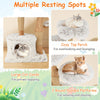 Multi-level Pet Furniture Kitty Playground w/Scratching Posts-White