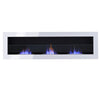 Bio Ethanol Fireplace Modern Wall Biofire 2/3 Burner Fire Place With Glass Panel