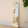 Full Length Over Door Mirror Door Hung Mirror Dormitory Wardrobe Bedroom Mirror