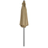 XL 3M Round Outdoor Parasol Tiltable Canopy Garden Patio Umbrella Sun Shelter